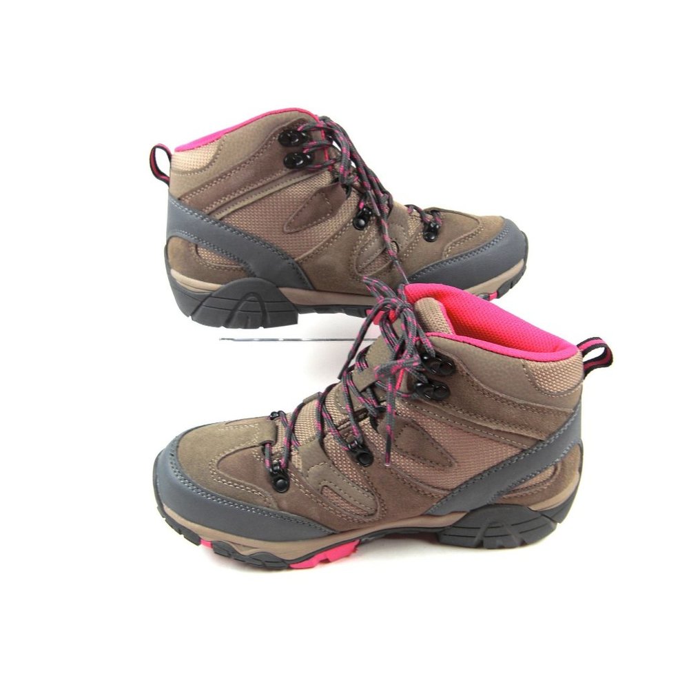 Bearpaw Corsica Women's Leather Hiking Boot - 4390 Taupe/red - 9M